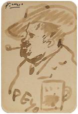 Homme au chapeau et à la pipe