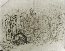 Evocation (L'enterrement de Casagemas) (Étude)