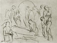 Evocation (L'enterrement de Casagemas) (Étude)